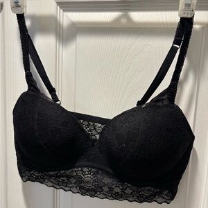 Elegant Black Lace Bra